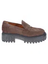 Hogan H700 Loafers In Brown