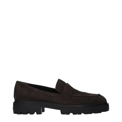 Hogan Loafers H673 Men Suede Brown
