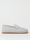 Hogan Almond Toe Loafers In Grey