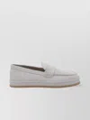 Hogan Loafers With Suede Finish And Rubber Sole In Gray