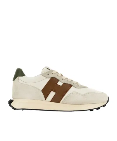 Hogan Logo-detail Sneakers In Neutral