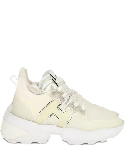 Hogan Logo-detail Sneakers In Neutral