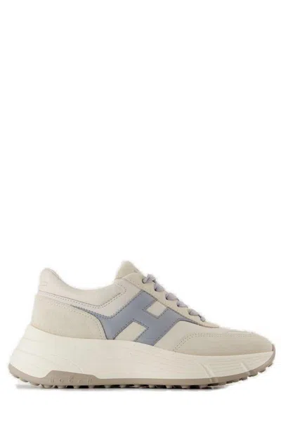 HOGAN LOGO EMBOSSED CHUNKY SNEAKERS
