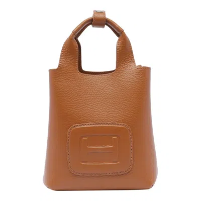 Hogan Logo Embossed H In Brown