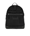 Hogan Logo Embossed Zip-around Backpack In Black