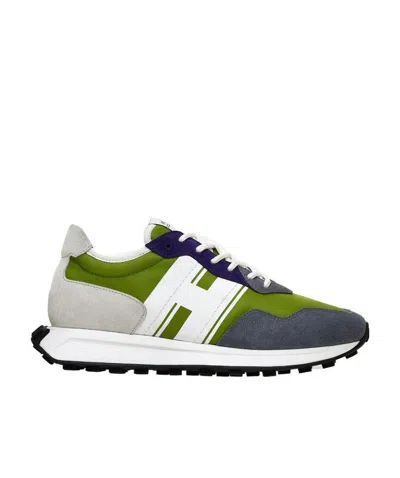 Hogan Logo Panelled Sneakers In Multi