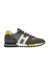 Hogan Logo-patch Low-top Sneakers In Black