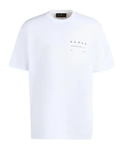 HOGAN HOGAN LOGO PRINTED CREWNECK T-SHIRT