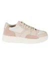 Hogan Chamallow Nappa And Suede Sneakers Shoes In Pink