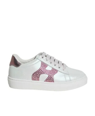Hogan Logo Sports Shoes In White