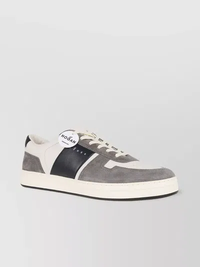 Hogan Logo Strap Lace-up Sneakers In Multicolor