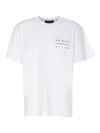 Hogan Crewneck Printed Design Short Sleeves T-shirt In Blanco
