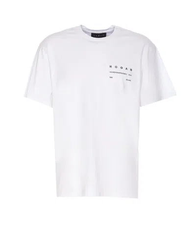 Hogan Logo T-shirt  In Bianco