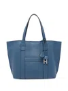 Hogan Script Shopping Bag Small In Blue
