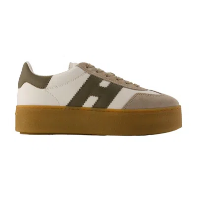 Hogan Logo-patch Platform Sneakers In Multi
