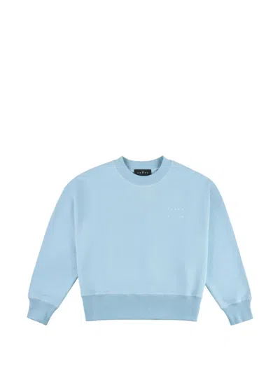 Hogan Logo-print Crew-neck Sweatshirt In Blue