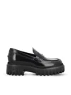 Hogan H700 Loafers In Black