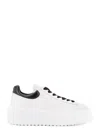 Hogan Low-top H-stripes Leather Sneakers In White