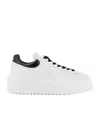 Hogan Low-top H-stripes Leather Sneakers In White