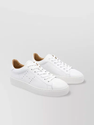 Hogan Low Top Leather Sneakers With H Logo