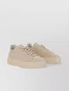 Hogan Low Top Platform Sole Sneakers In Neutral