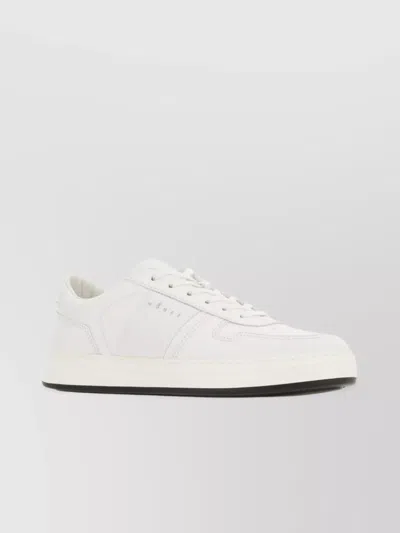 Hogan Low-top Round Toe Rubber Sole Sneakers In White