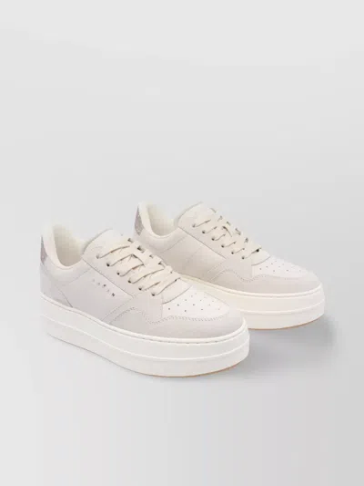 HOGAN LOW TOP SKYSCRAPER SNEAKERS WITH PLATFORM SOLE