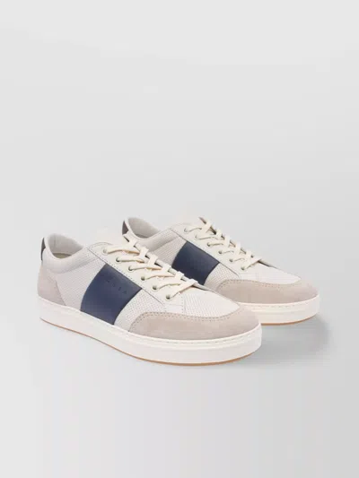 Hogan Low Top Sneakers Contrast Panel In White