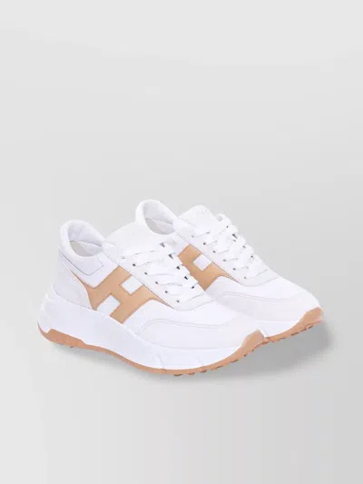 Hogan Low Top Sneakers Contrast Panel In Multicolour