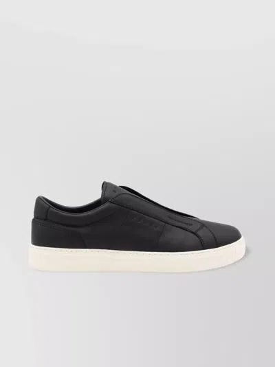 Hogan Low Top Sneakers Contrast Sole In Black