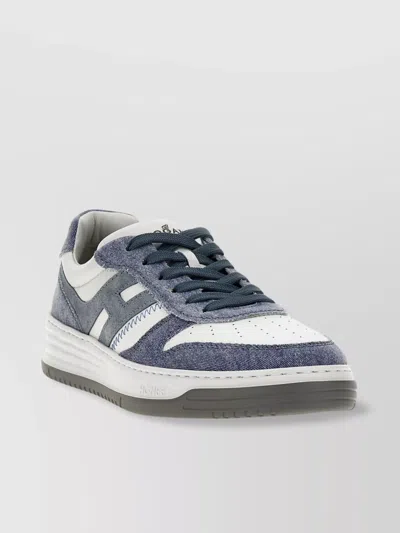 Hogan H630 Perforated Low-top Sneakers In White