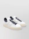 Hogan Lace-up White Sneakers With Logo Patch In White