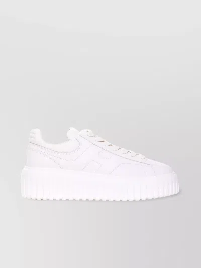 Hogan Low Top Sneakers Featuring H-stripes In White
