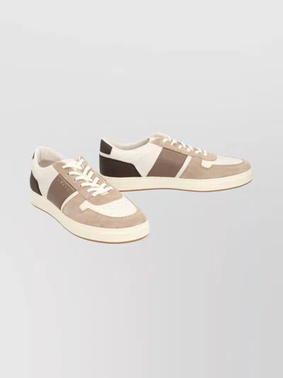 HOGAN LOW-TOP SNEAKERS FEATURING LEATHER INSERTS