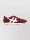 Hogan Low-top Sneakers Featuring Round Toeline In Red