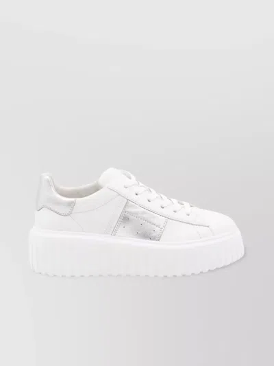 Hogan Low Top Sneakers Flatform Sole In White