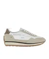 Hogan Leather Sneakers With Round Toe And Ridged Rubber Sole In Nude