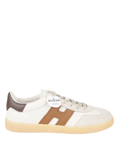 Hogan Low-top Sneakers With Suede And Smooth Textures In Multi