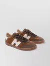 Hogan Low Top Suede Sneakers With Contrast Panel In Multi