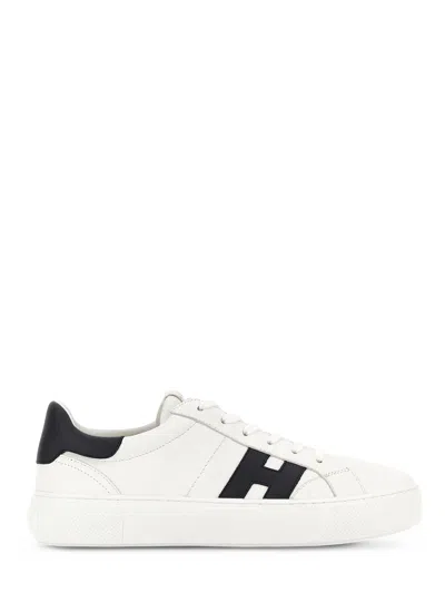 Hogan Low-top Sneakers With Contrasting Heel Tab And Signature Logo In Multi