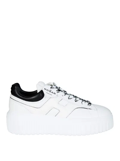 Hogan Luxe Striped Allacciato Sneakers For Women In White