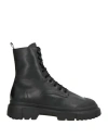 Hogan Man Ankle Boots Black Size 8 Leather