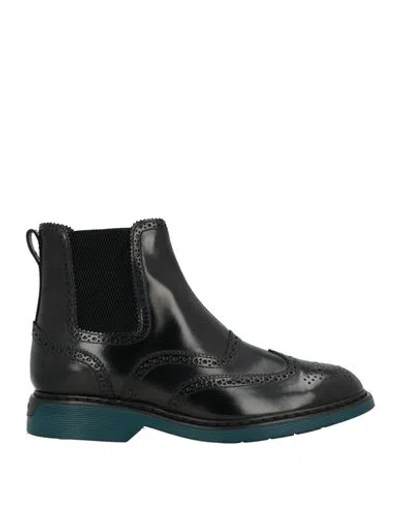 Hogan Man Ankle Boots Black Size 9 Leather