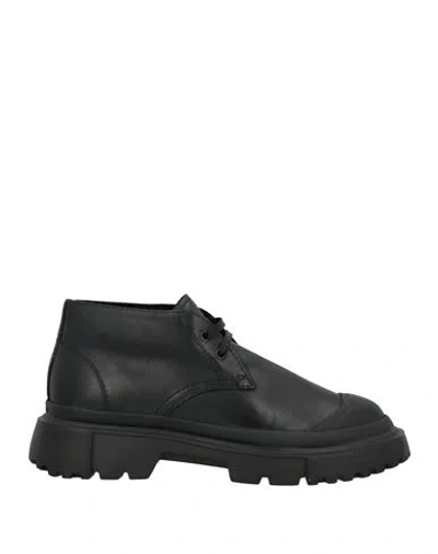 Hogan Man Ankle Boots Black Size 9 Leather
