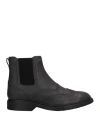 Hogan Man Ankle Boots Steel Grey Size 10 Soft Leather In Grey