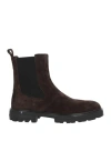 Hogan Suede Ankle Boots With Elastic Side Panels