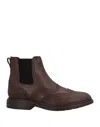 Hogan Ankle Boots In Brown