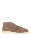 Hogan H616 Brown Ankle Boot In Grey