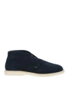 Hogan Man Ankle Boots Midnight Blue Size 11 Leather