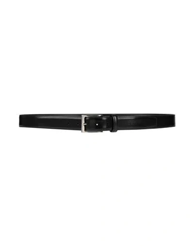 Hogan Man Belt Black Size Onesize Leather In Brown